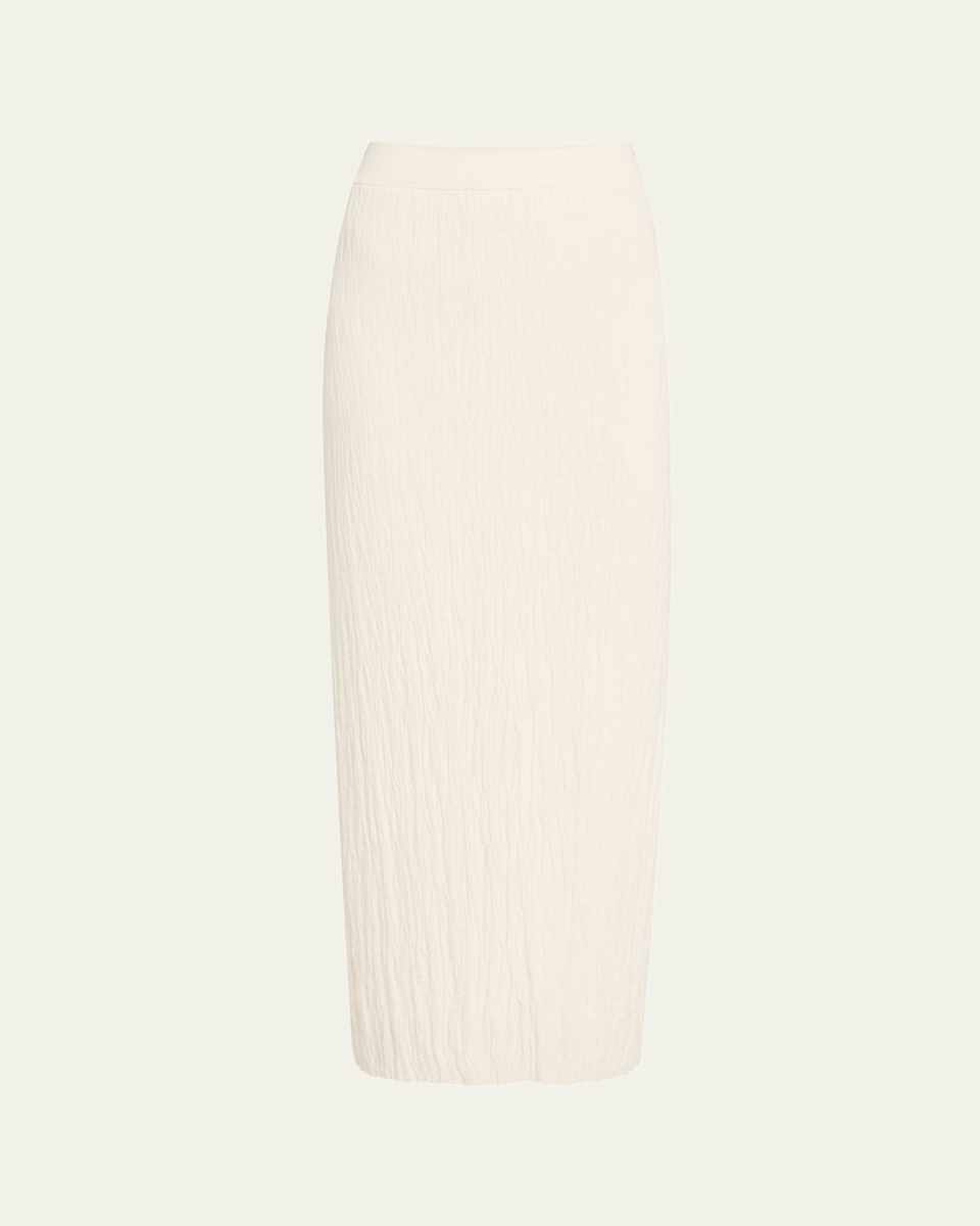 Josephine Textured Pull-On Skirt